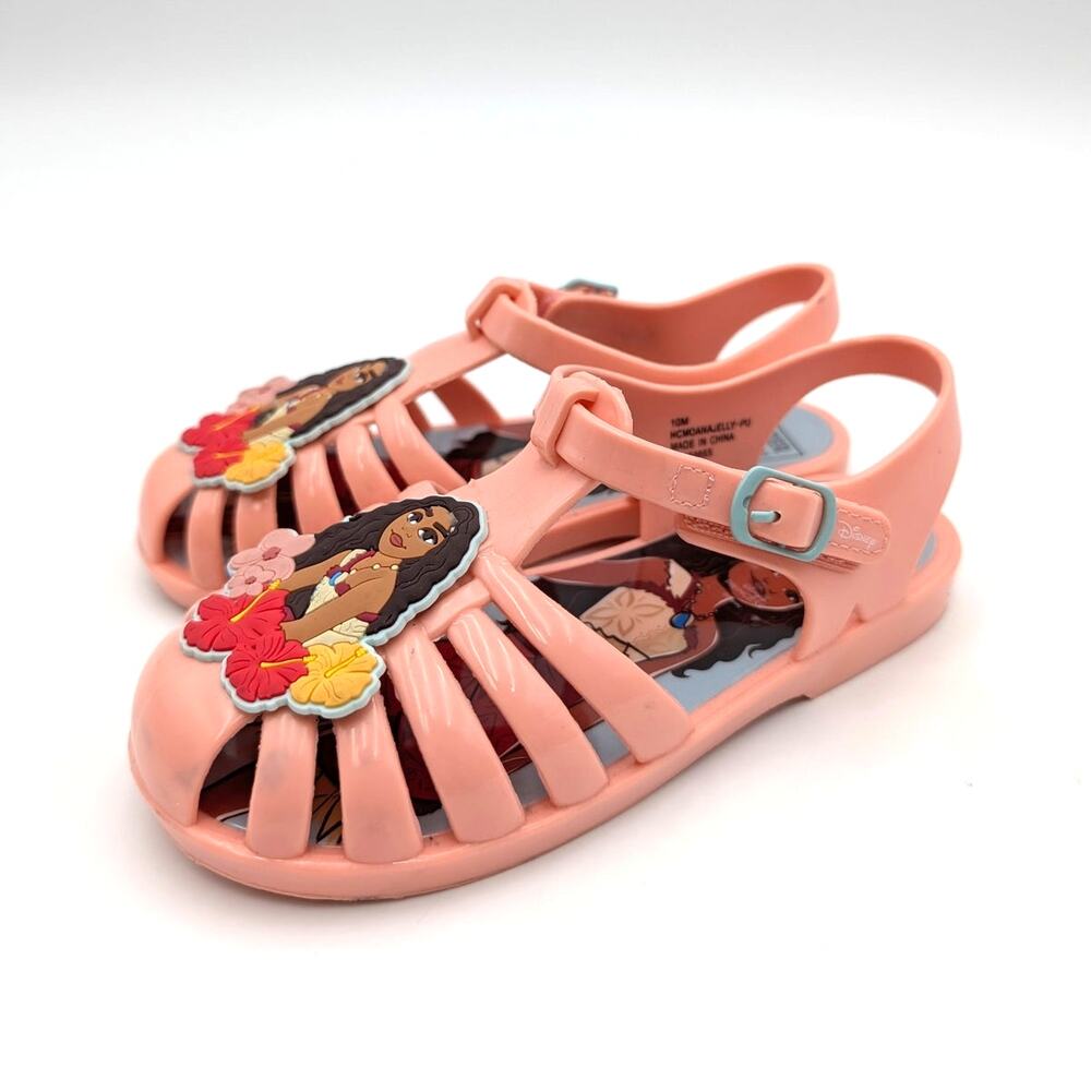 Harper Canyon Moana Disney Jelly Sandals Closed Toe Kids' Orange Size US10M